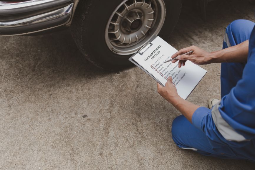 a pre mot check helps spot tyre cracking before failure