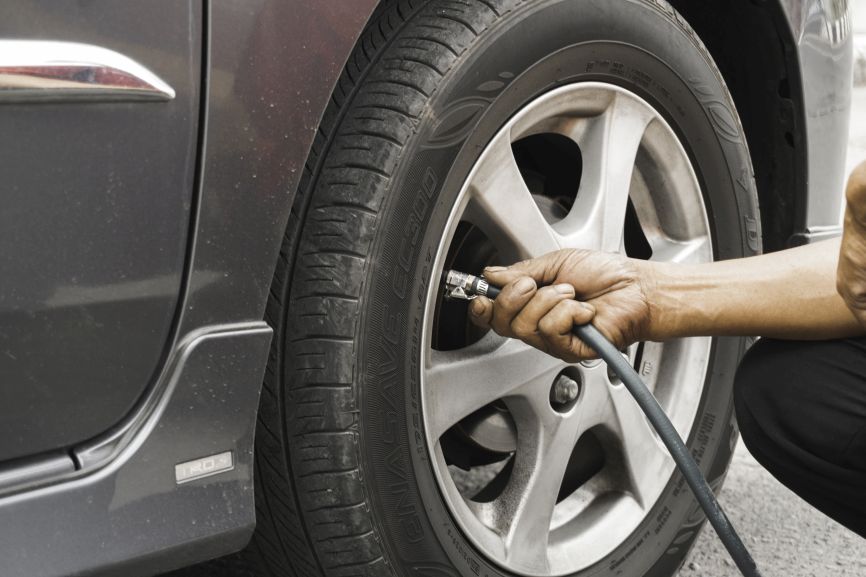 tyre pressure warning light can signal a slow pressure leak
